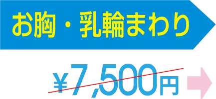 お胸・乳輪まわり 7,500円